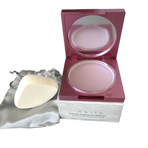 Mally Evercolor Poreless Face Defender  w/ Sponge Sheer Full Size 0.46 oz NEW - Picture 1 of 9